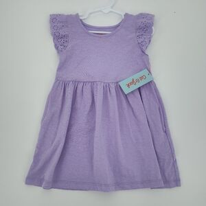 Cat & jack purple girls dress size 2T